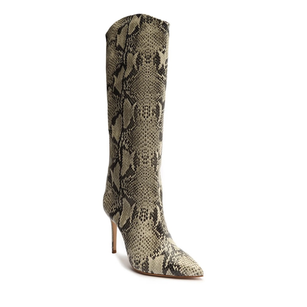 NWT SCHUTZ MARYANE BOOT NUDE/SNAKE